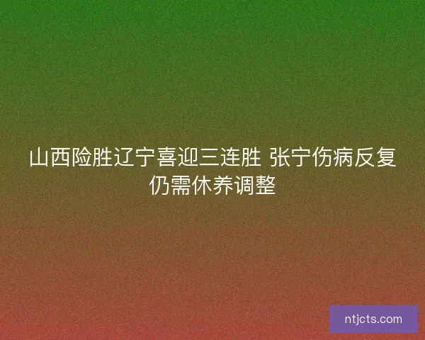 山西险胜辽宁喜迎三连胜 张宁伤病反复仍需休养调整